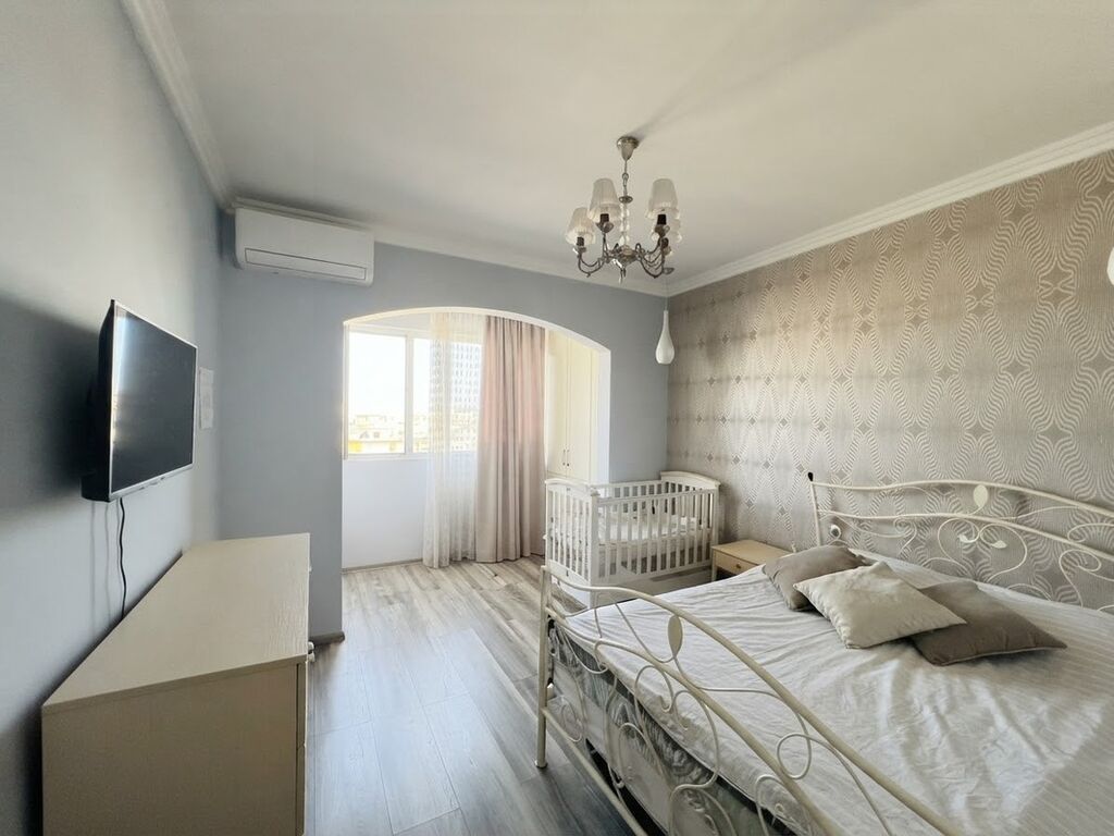 2 комнаты, 76 м², Кок-Жар мкр 106 серия улучшенная, 3 этаж, Дизайнерский ремонт: фото 7