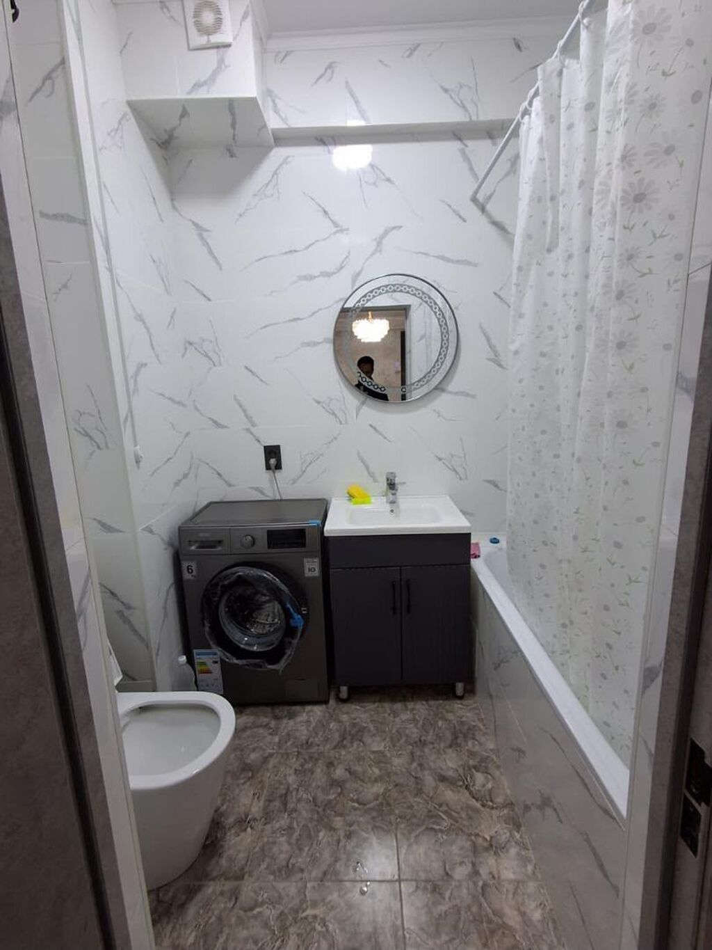 2 комнаты, 54 м², Кок-Жар мкр Элитка, 2 этаж, Свежий ремонт: фото 7