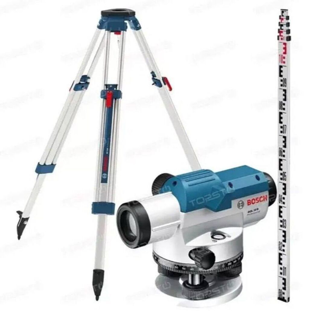 Оптический нивелир Bosch GOL 32 D Professional — комплект для геодезии: фото 2
