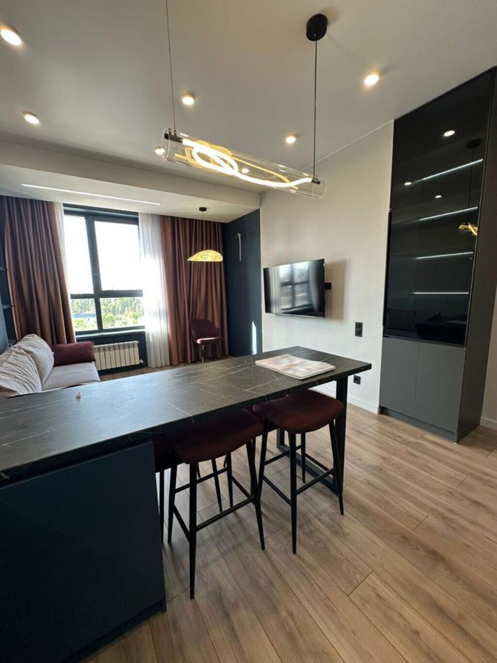 2 комнаты, 56 м², Асанбай мкр Элитка, 6 этаж, Евроремонт: фото 2