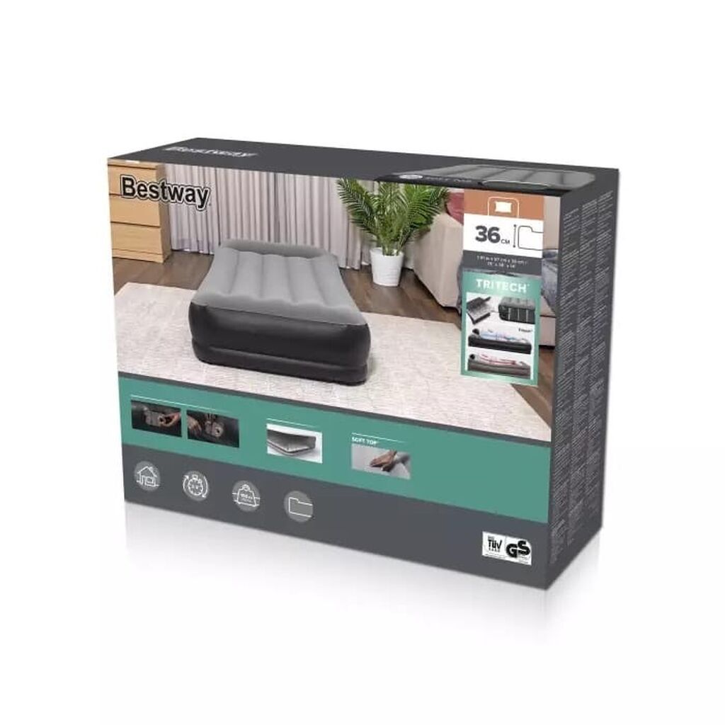Надувная кровать серии Tritech Airbed изготовлена по технологии I-Beam: фото 2