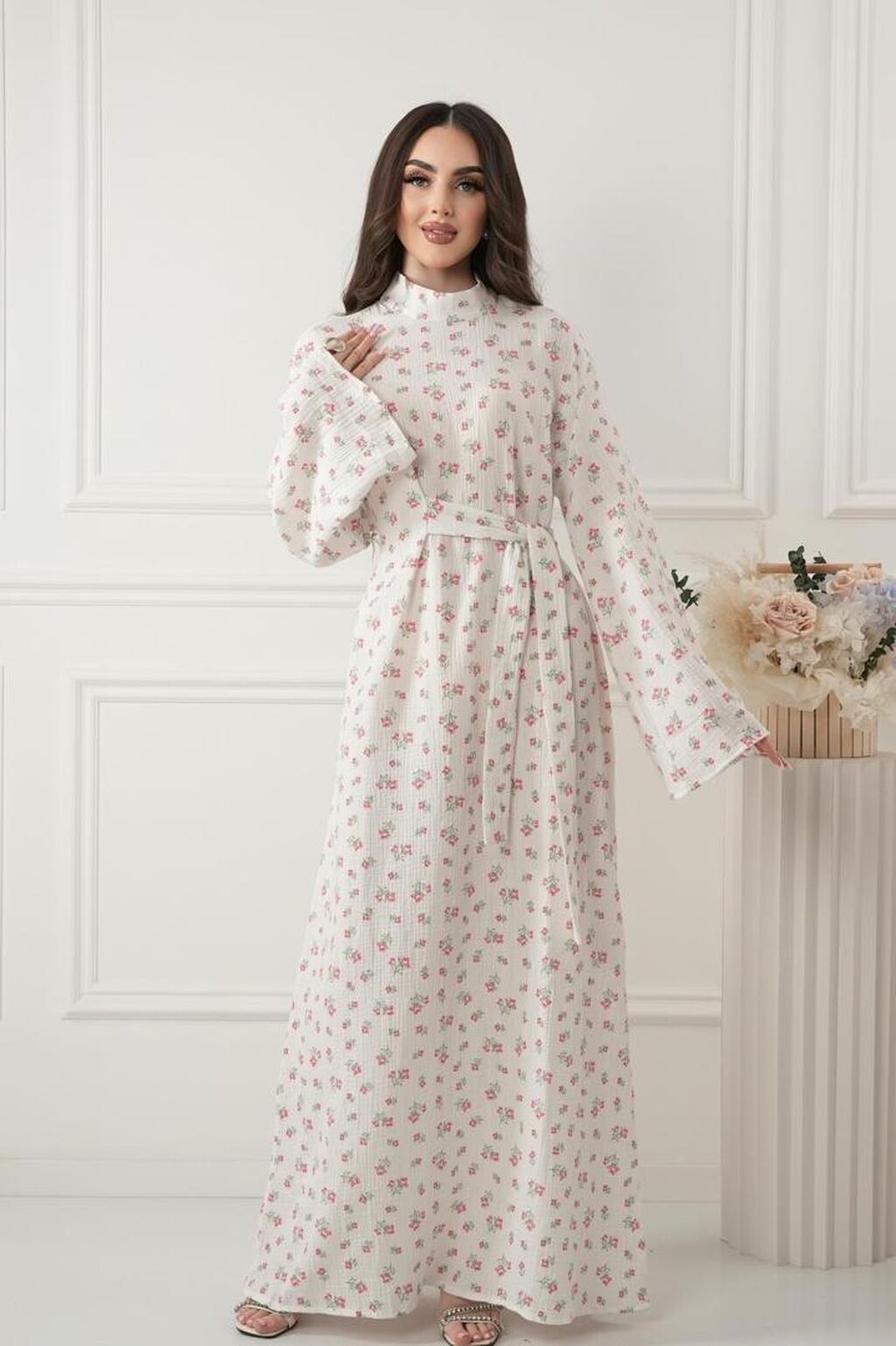 Повседневное платье, Made in KG, Лето, Длинная модель, 6XL: фото 8