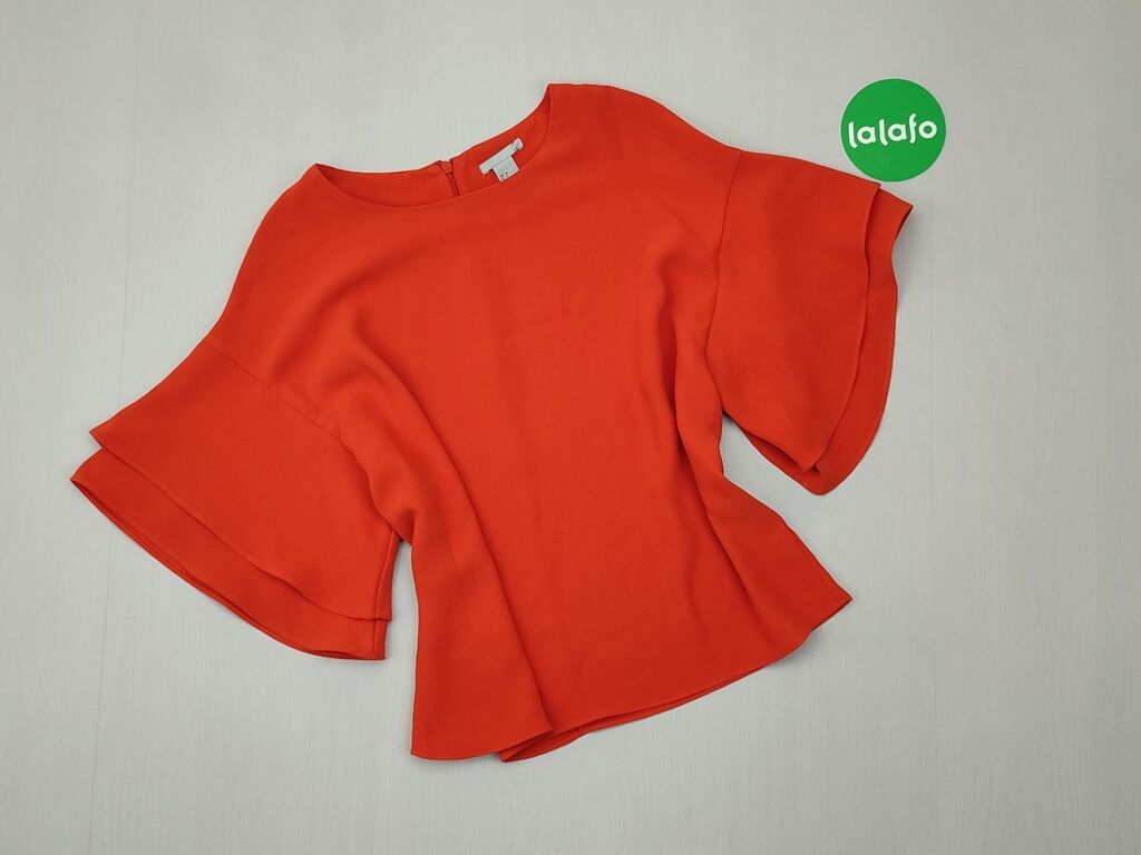 Koszule i bluzki: Bluzka H&M, M (EU 38), stan - Dobry, wzór - Jednolity kolor, kolor - Czerwony — 1