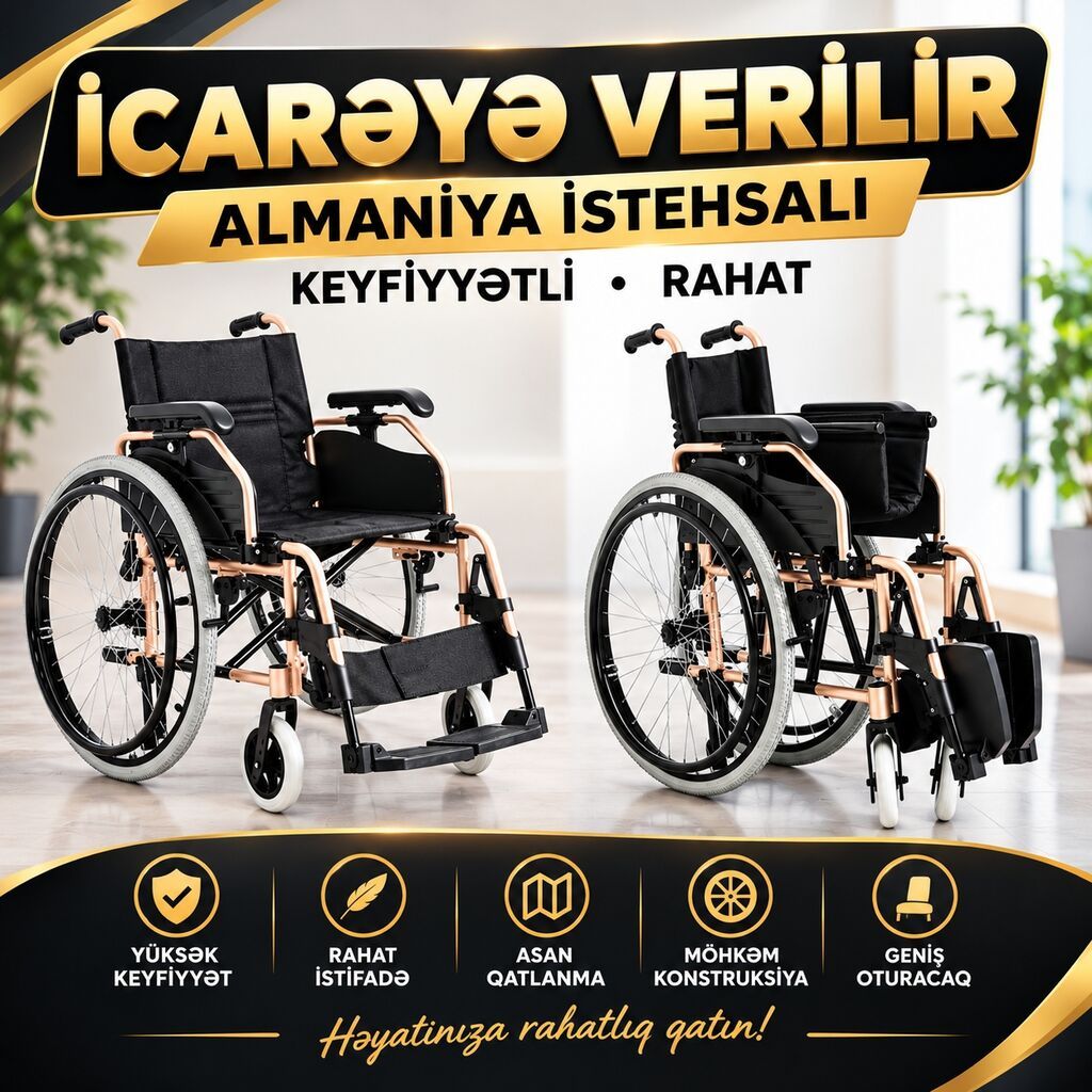İcarəyə verilir: Almaniya istehsalı əlil arabası - Yüksək keyfiyyətli