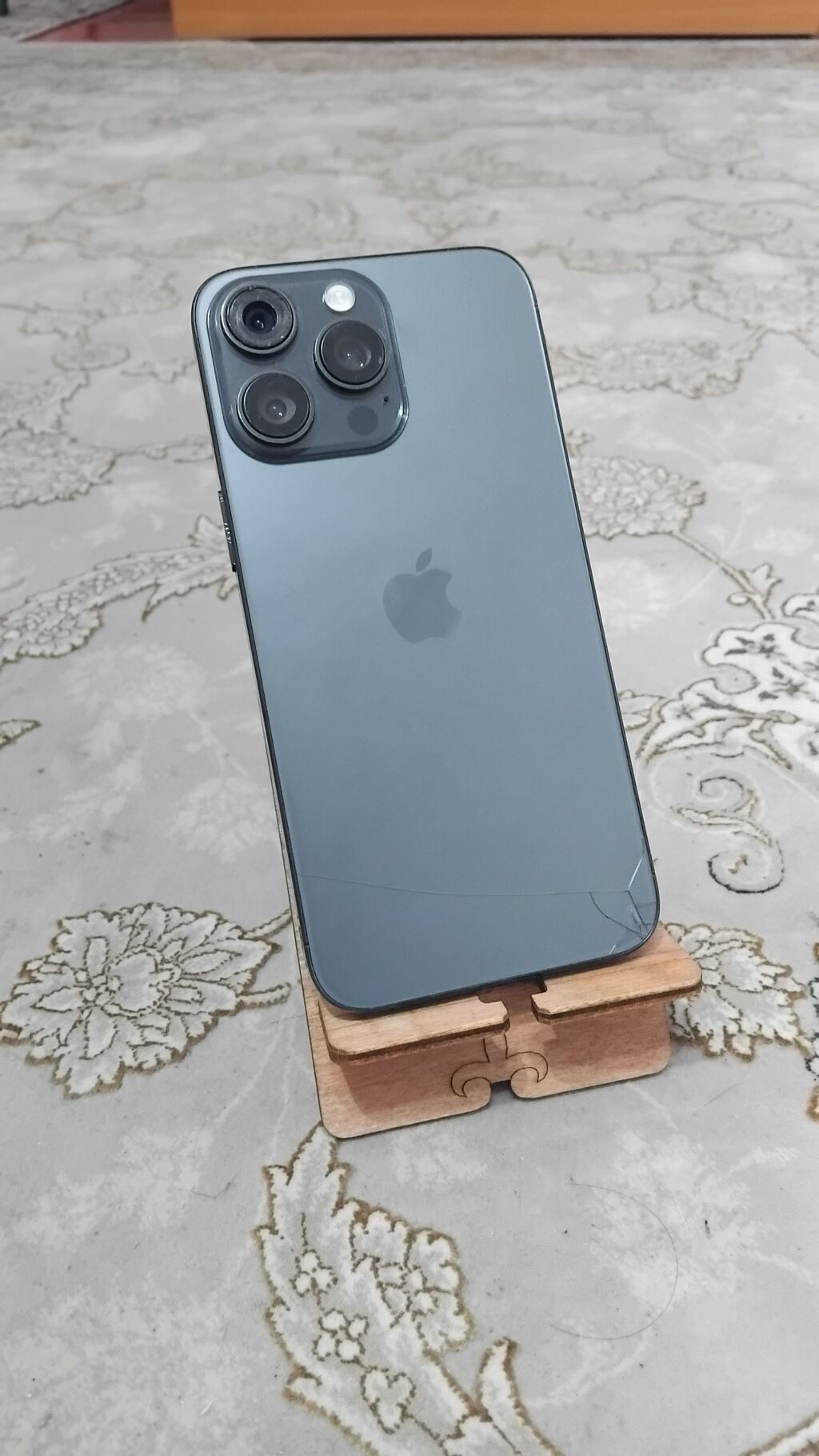 IPhone 15 Pro Max, Б/у, 256 ГБ, Черный, 100 %: фото 2