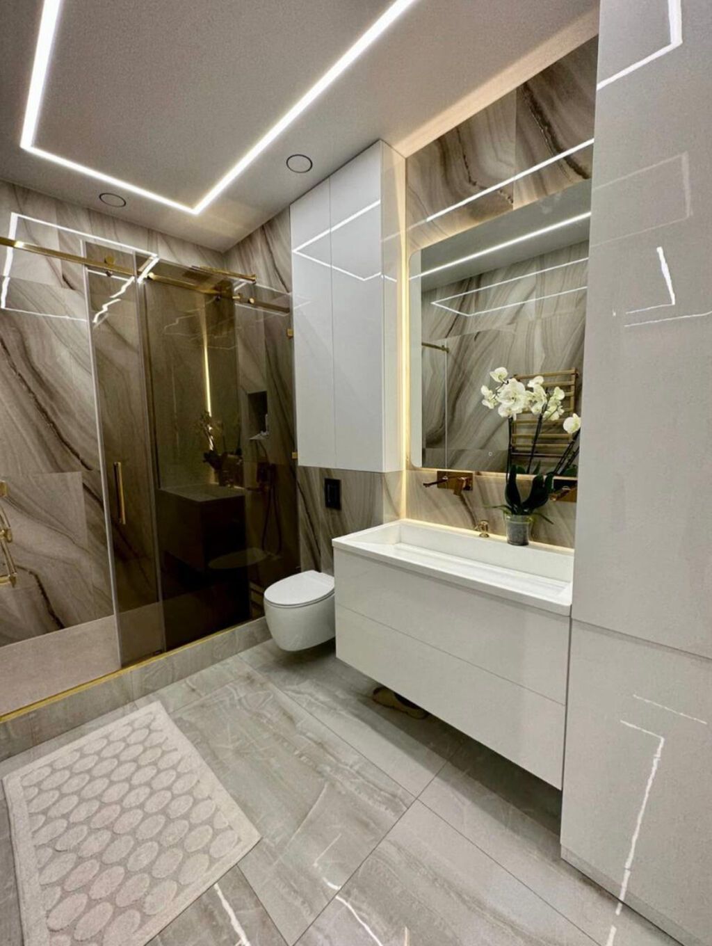 2 комнаты, 88 м², Ала-Арча ТРЦ Элитка, 1 этаж, Дизайнерский ремонт: фото 8