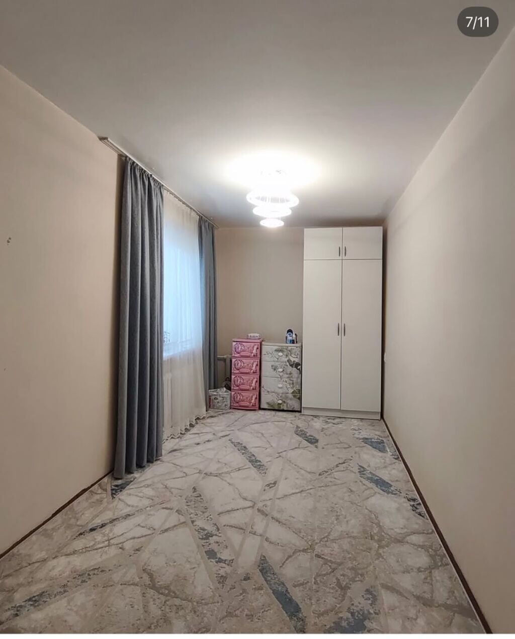 3 комнаты, 58 м², Центральная мечеть 104 серия, 5 этаж, Свежий ремонт: фото 3