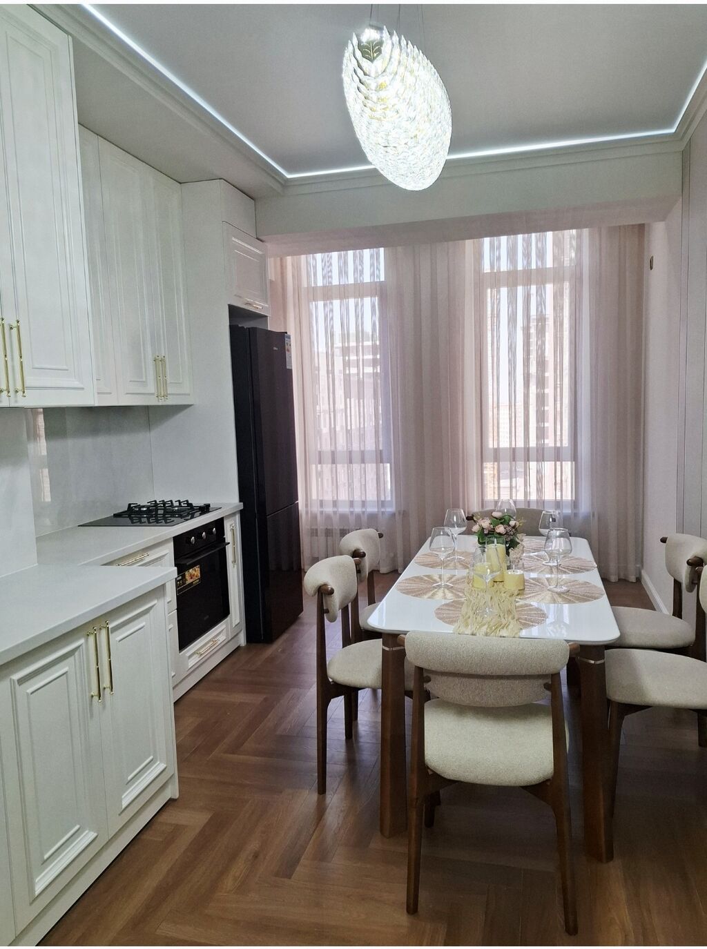 3 комнаты, 105 м², Асанбай мкр Элитка, 9 этаж, Свежий ремонт: фото 5