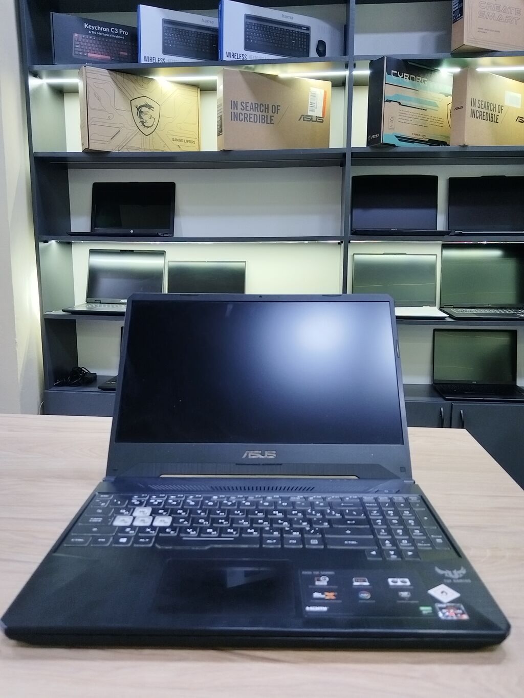 ASUS TUF Gaming noutbuk modellər GTX 1650/60/TI RTX 2050/60 RTX