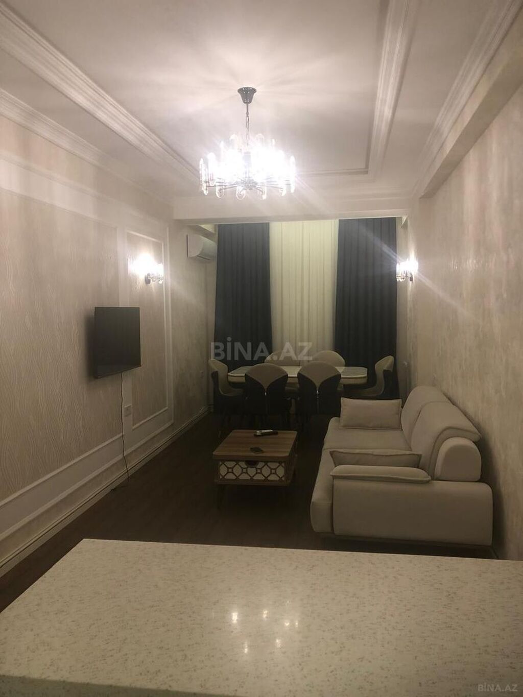 Qələbə Residence kompleksində 3 otaqlı yeni tikili mənzil kirayə verilir, 100 m², 1 100 AZN/ay, şəkil 2 / 12