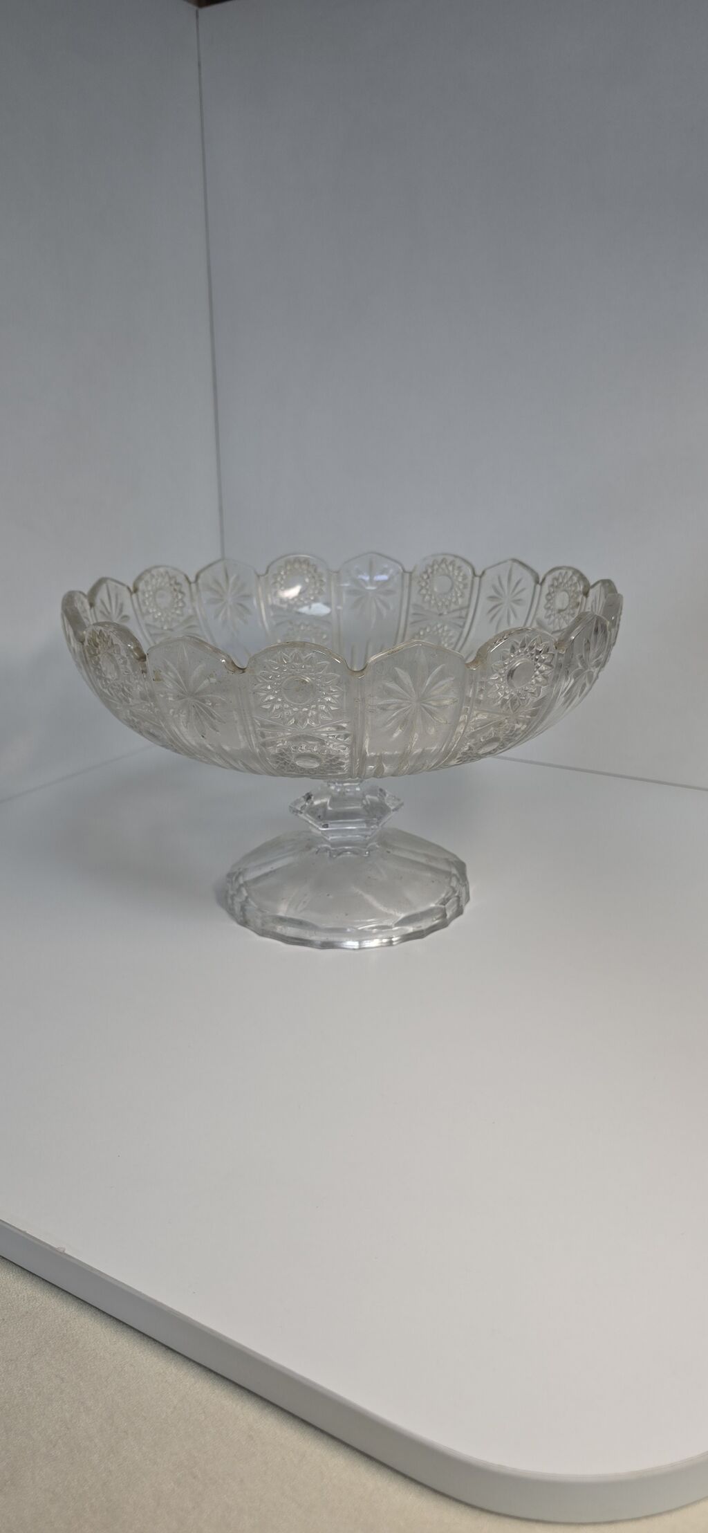 Королева стола, Фруктовница 1970г. Из Чехословакии, хрусталь