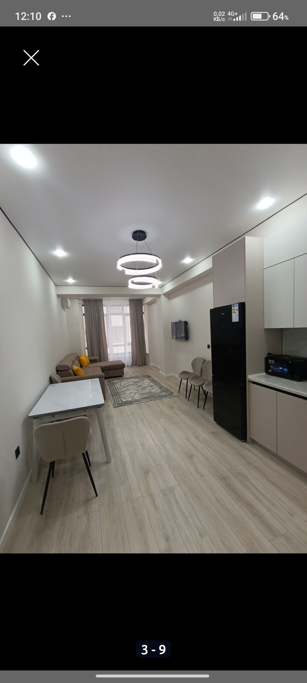 2 комнаты, 64 м², Золотой квадрат Элитка, 5 этаж, Свежий ремонт: фото 2