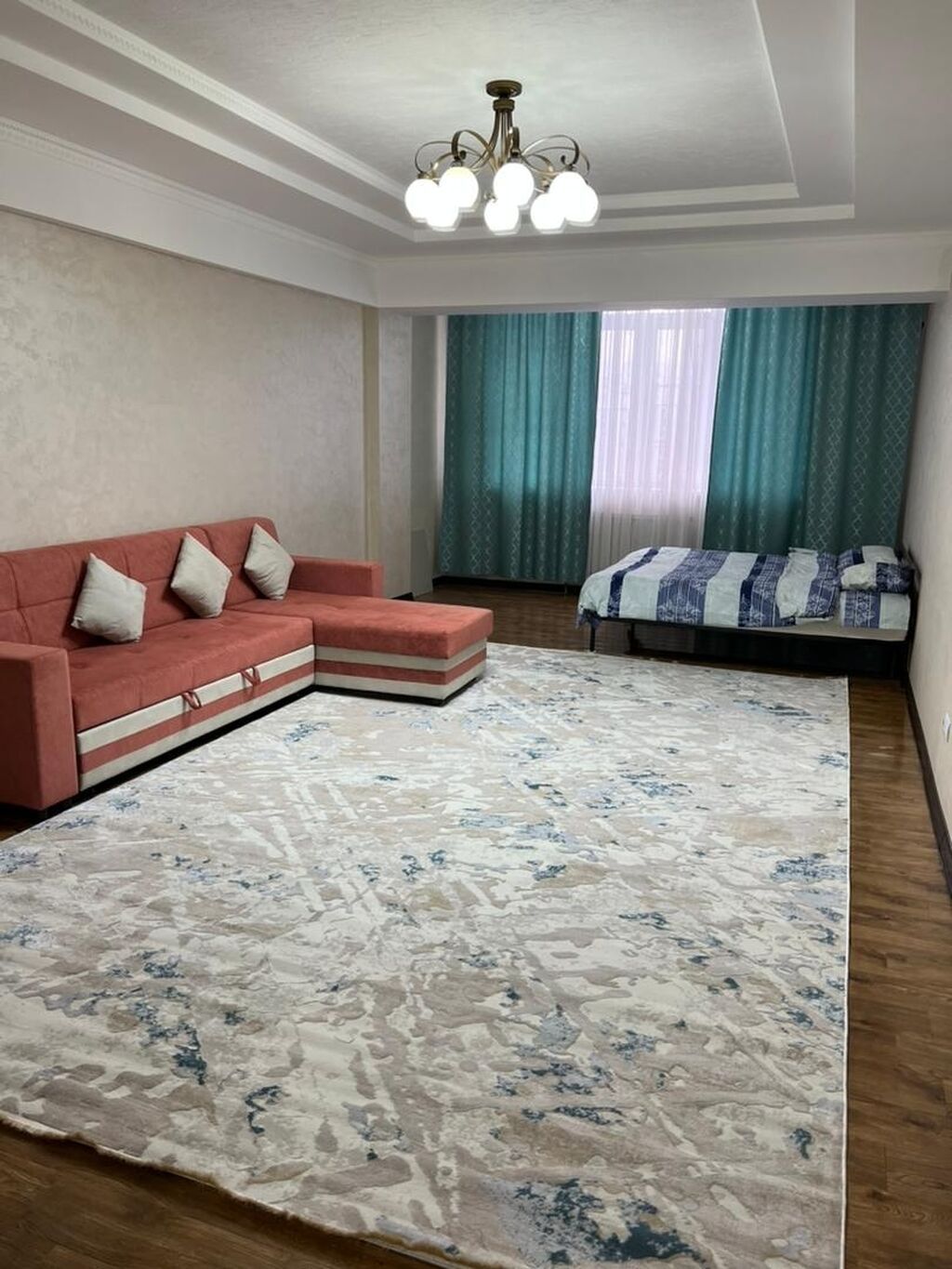 1 комната, Бишкек Парк ТРЦ, Душевая кабина, Постельное белье, Кондиционер: фото 1