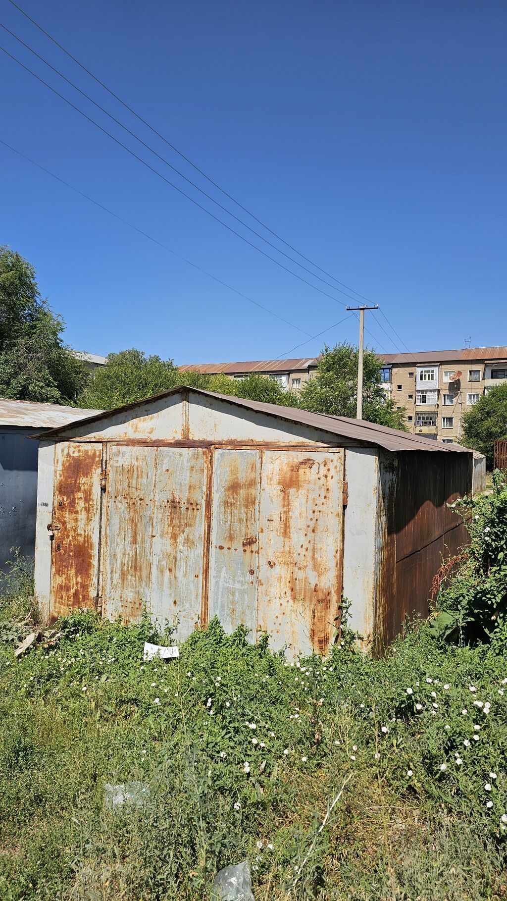 Металлический гараж-бокс разборной конструкции. - Материал: стальные: фото 2