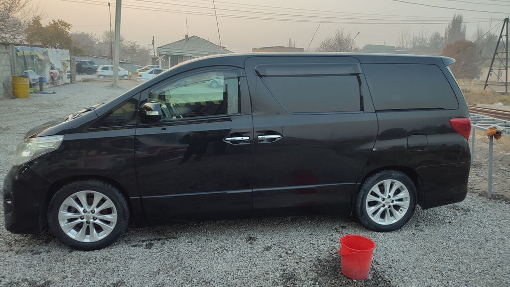 Toyota Alphard 2010, черный минивэн: фото 4