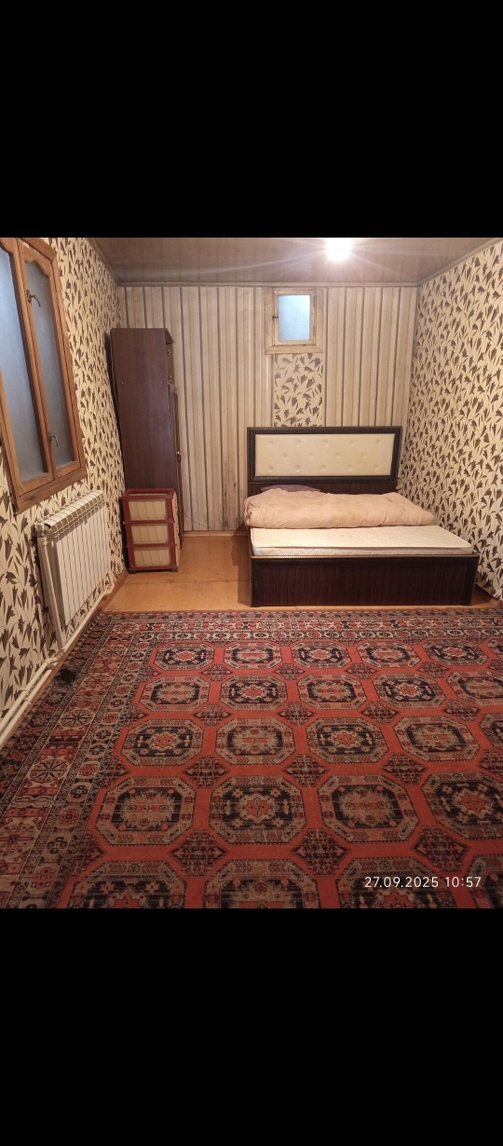 Kirayə üçün 2 otaqlı ev (müxtəlif mebellərlə) - Plan: 1 yataq otağı +