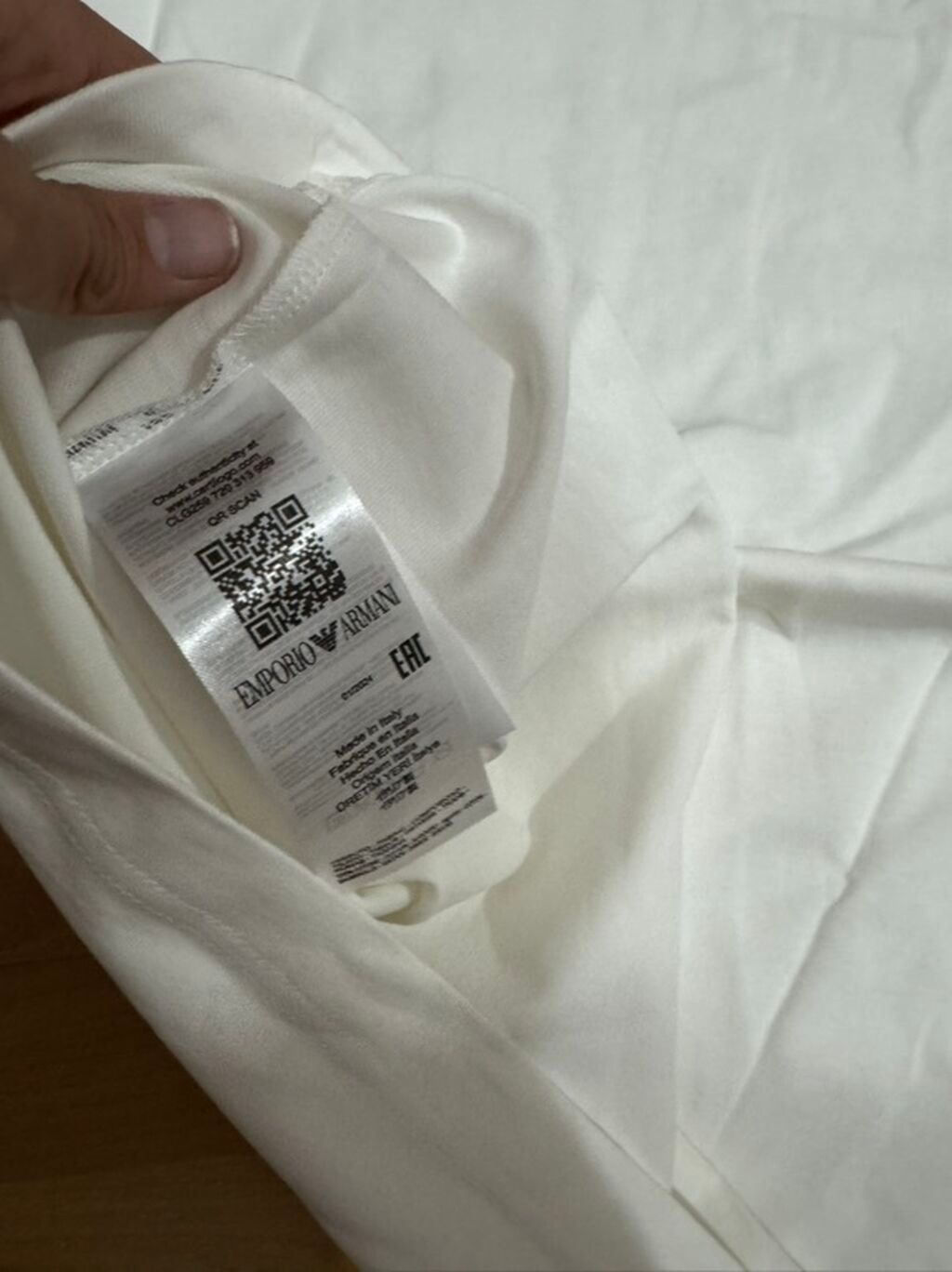 Мужская футболка, M, L, XL, Emporio Armani, Новый, цвет - Белый, Самовывоз: фото 4