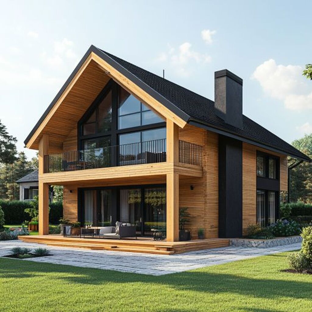Строительство барнхаусов и A-frame домов под ключ: фото 5