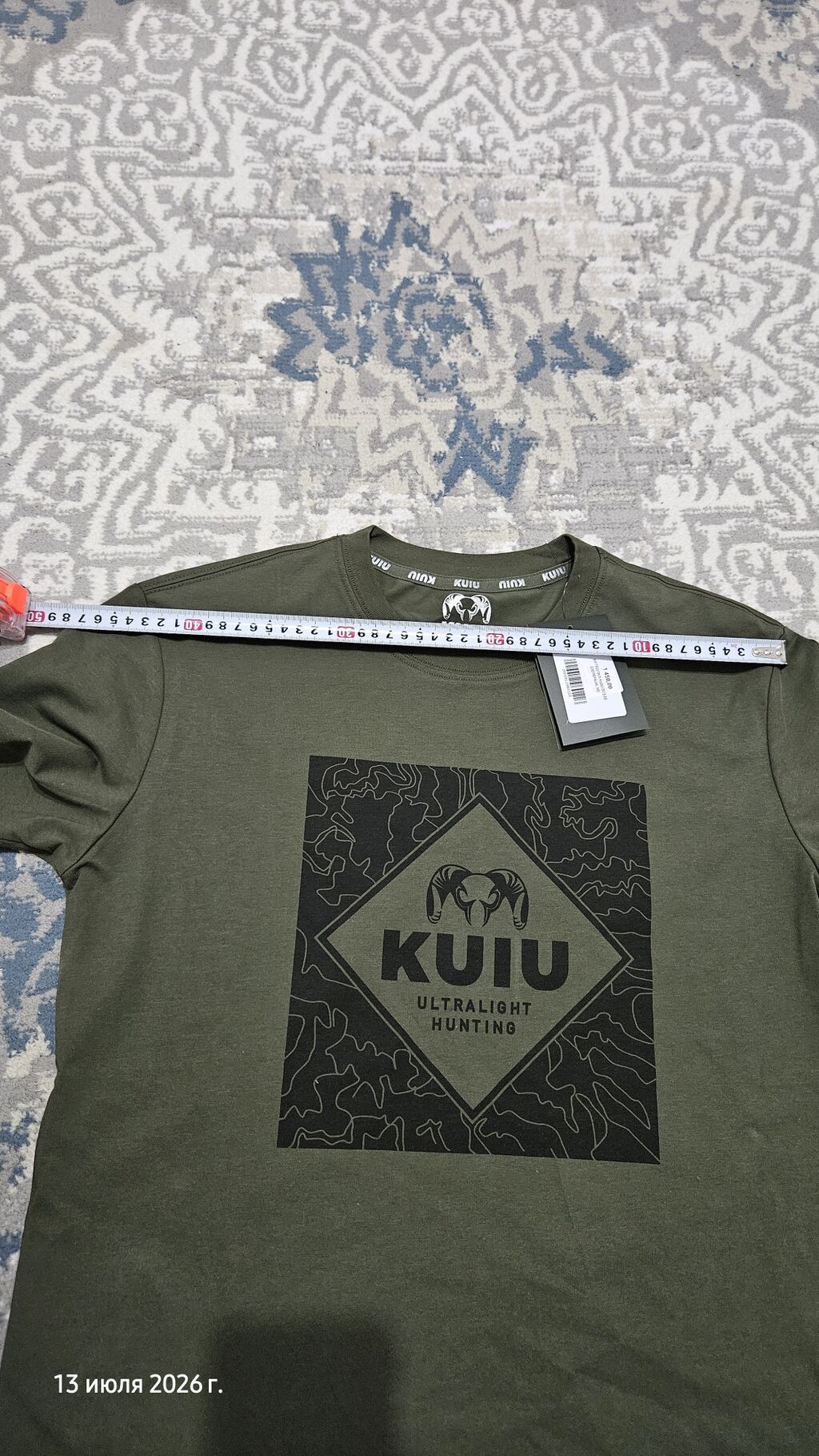 Футболка KUIU Ultralight Hunting - Цвет: оливковый (khaki) - Принт: фото 5
