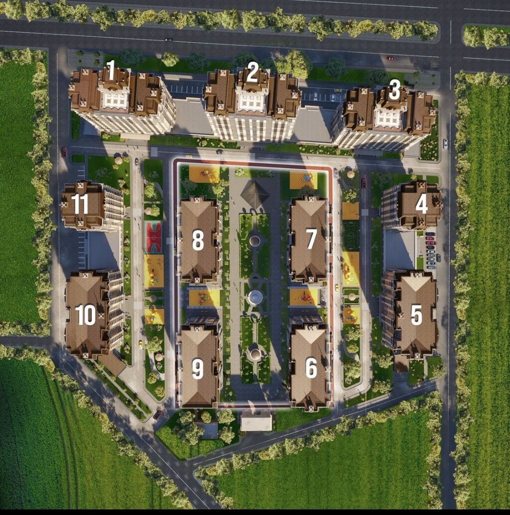 2 комнаты, 74 м², Асанбай мкр Элитка, 14 этаж, ПСО (под самоотделку): фото 3
