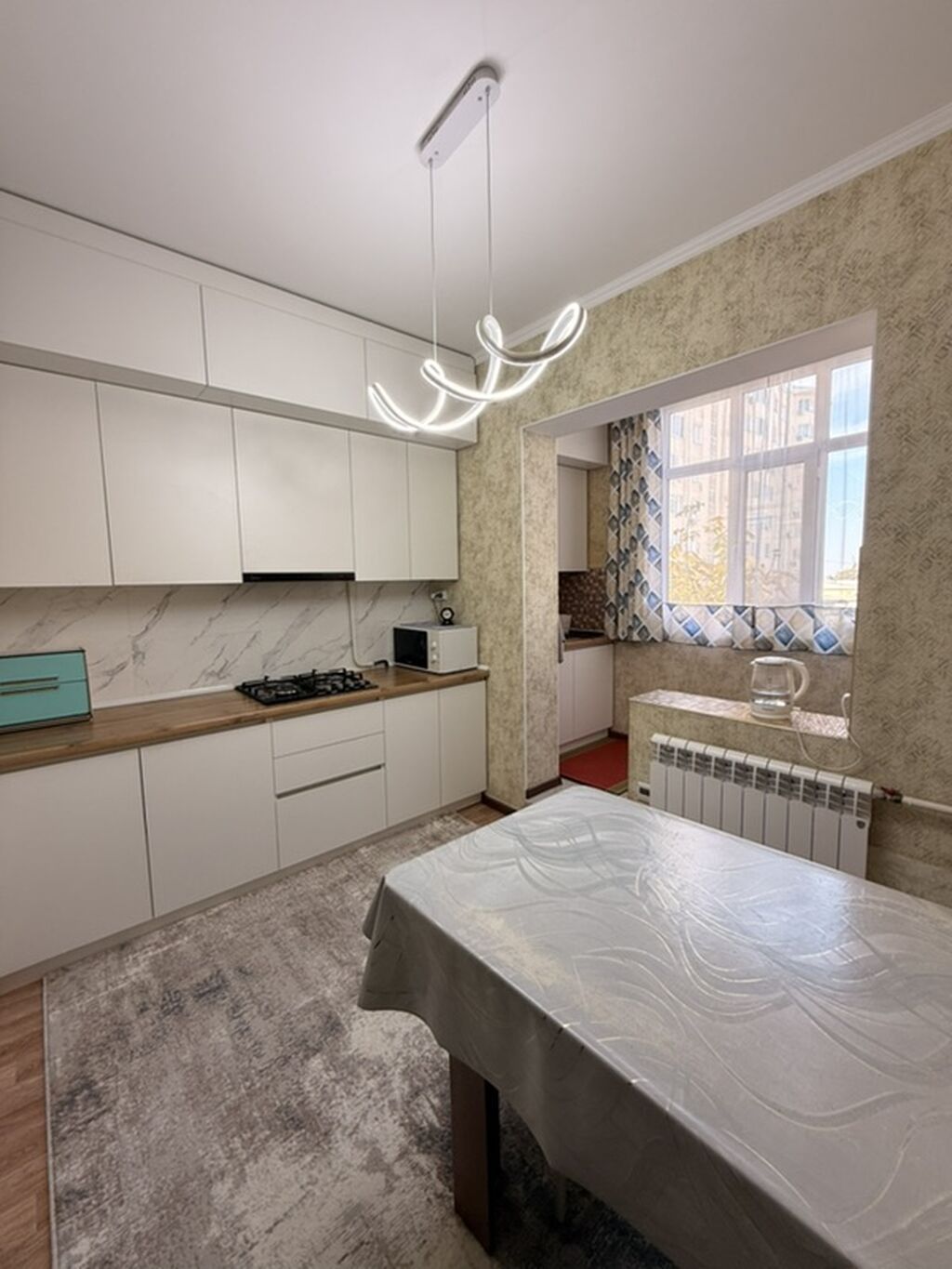 2 комнаты, 53 м², Тунгуч мкр 106 серия, 2 этаж, Евроремонт: фото 4