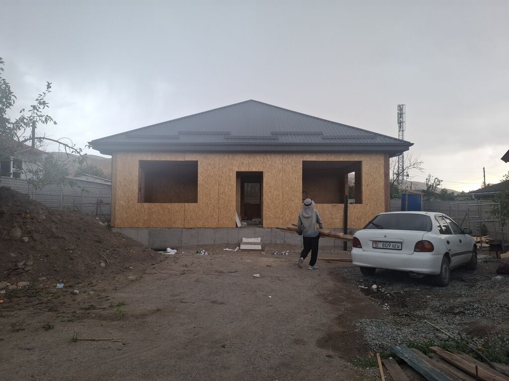 Каркасный дом из СИП/OSB-панелей, одноэтажный - Коробка дома на: фото 6