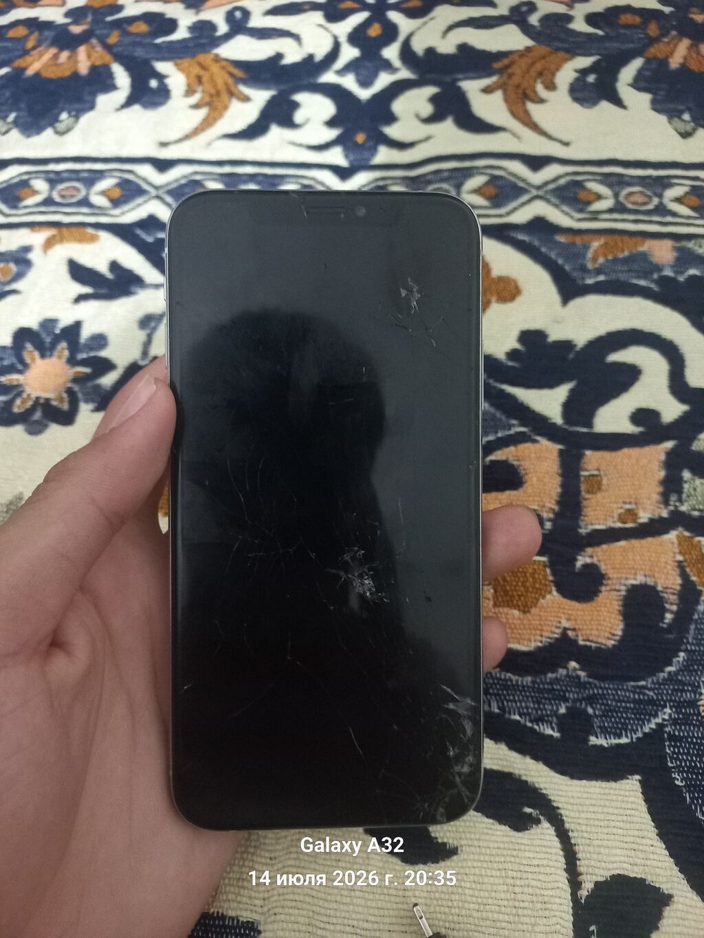 IPhone (серия XS), серебристый/белый корпус, стеклянная задняя панель: фото 2