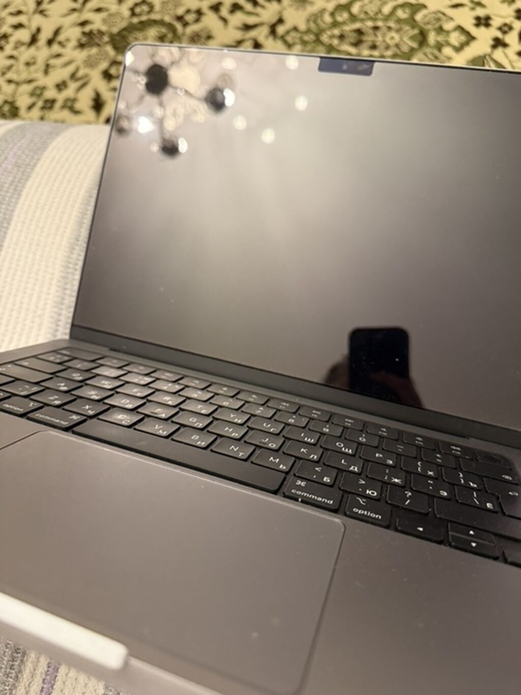 Apple MacBook М1 про (серый космос) с клавиатурой RU/EN. В отличном: фото 2