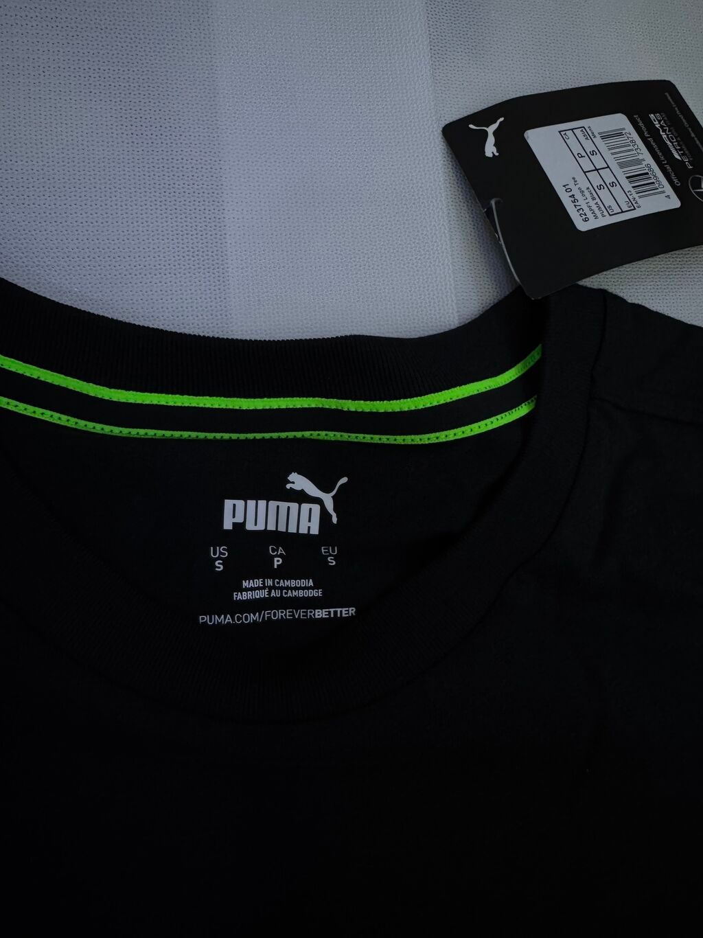 Мужская футболка, S, Puma, Новый, цвет - Черный, Самовывоз: фото 3