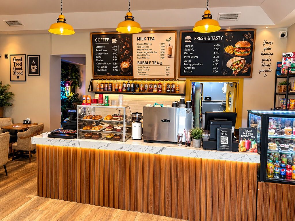 KAFE VƏ OFİS ÜÇÜN ƏLVERİŞLİ OBYEKT İCARƏYƏ VERİLİR Obyekt əvvəl kafe