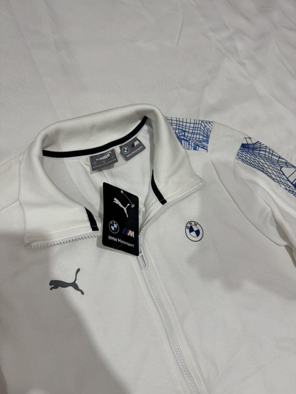 Мужская толстовка, S, Puma, Новый, цвет - Белый, Самовывоз: фото 2