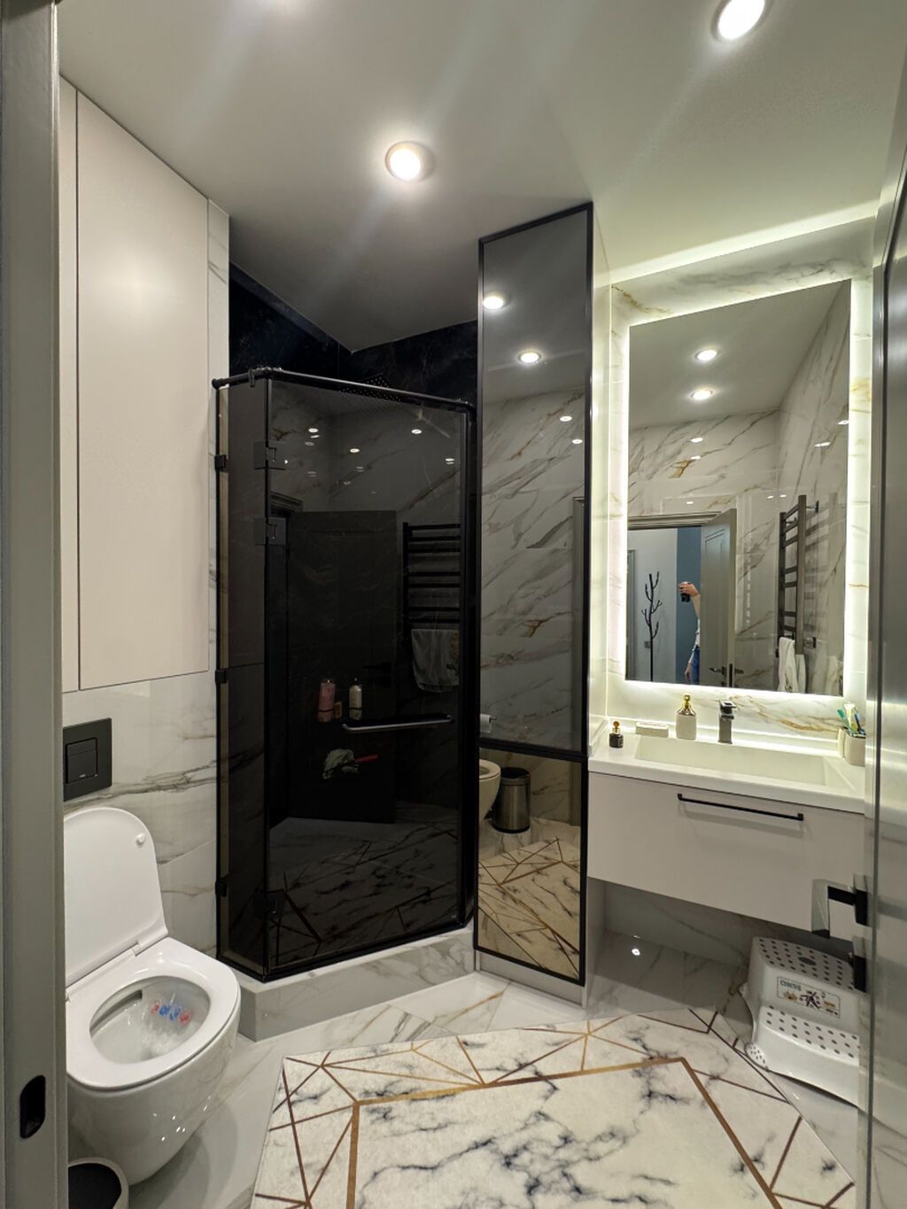 3 комнаты, 131 м², Асанбай мкр Элитка, 8 этаж, Дизайнерский ремонт: фото 7