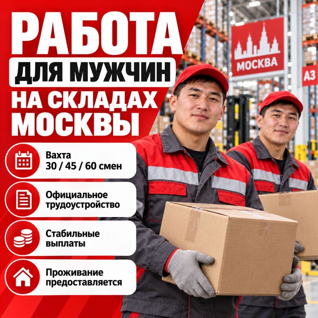 Работа для мужчин на складах Москвы
