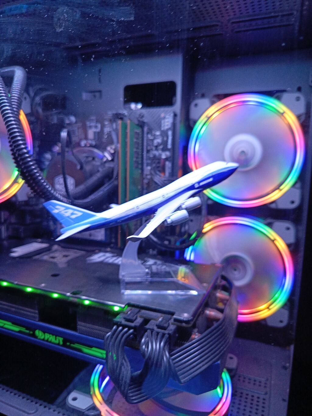 Игровой/рабочий ПК с подсветкой RGB монитор с кронштейном 240гц: фото 3