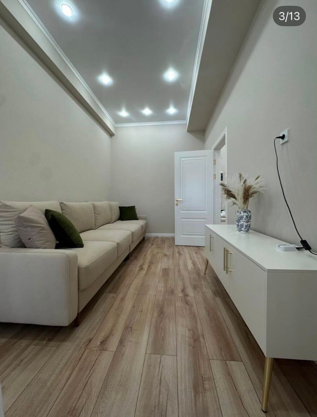 2 комнаты, 60 м², Тунгуч мкр Элитка, 3 этаж, Дизайнерский ремонт: фото 1