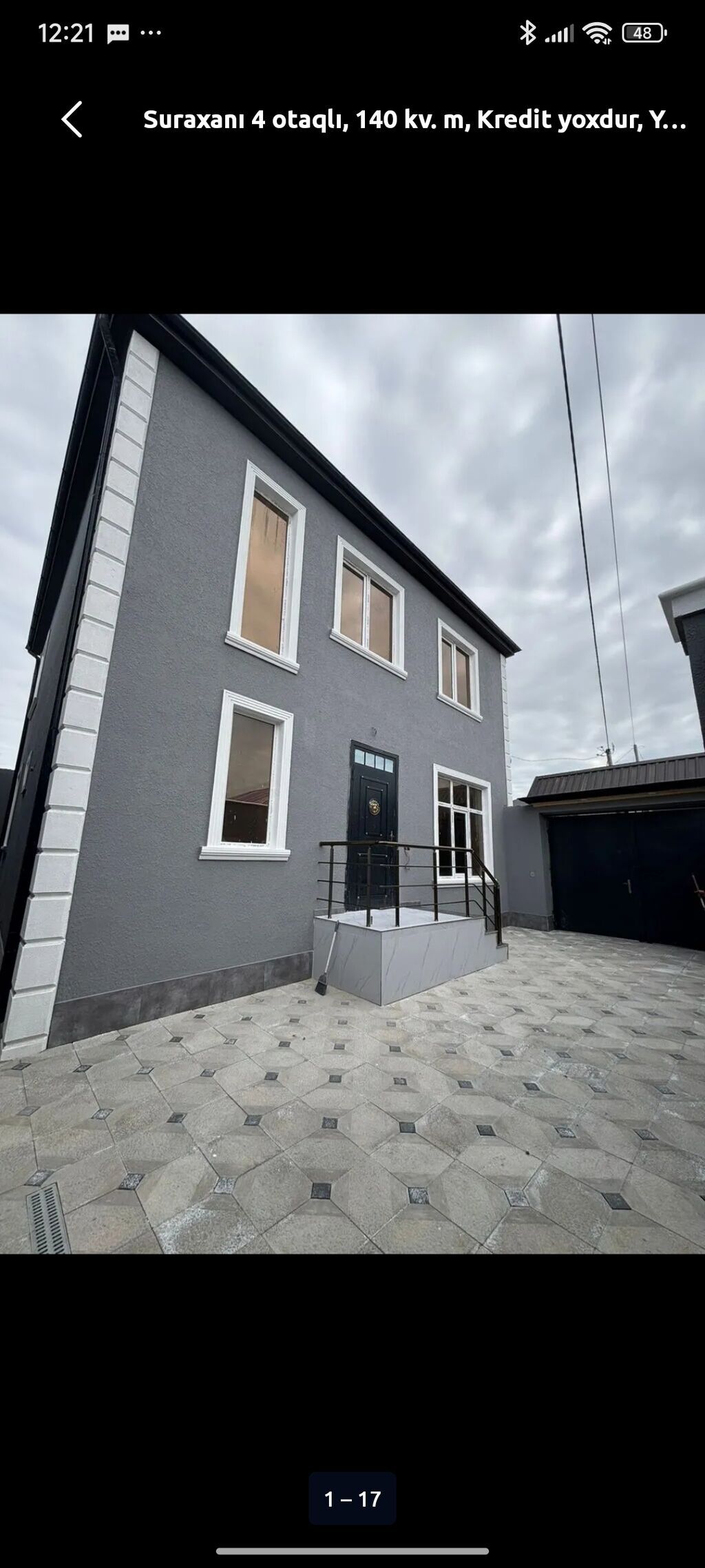 Qaraçuxur qəs. 4 otaqlı, 140 kv. m, Kredit yoxdur, Yeni təmirli
