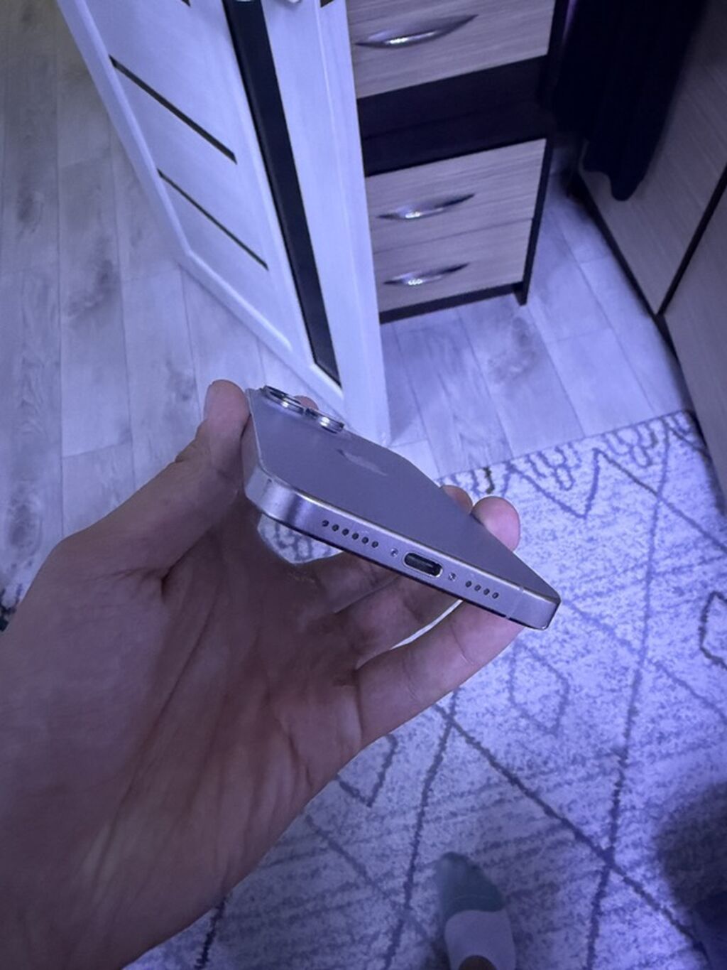 IPhone 15 Pro Max, Б/у, 256 ГБ, Natural Titanium, 80 %: фото 3
