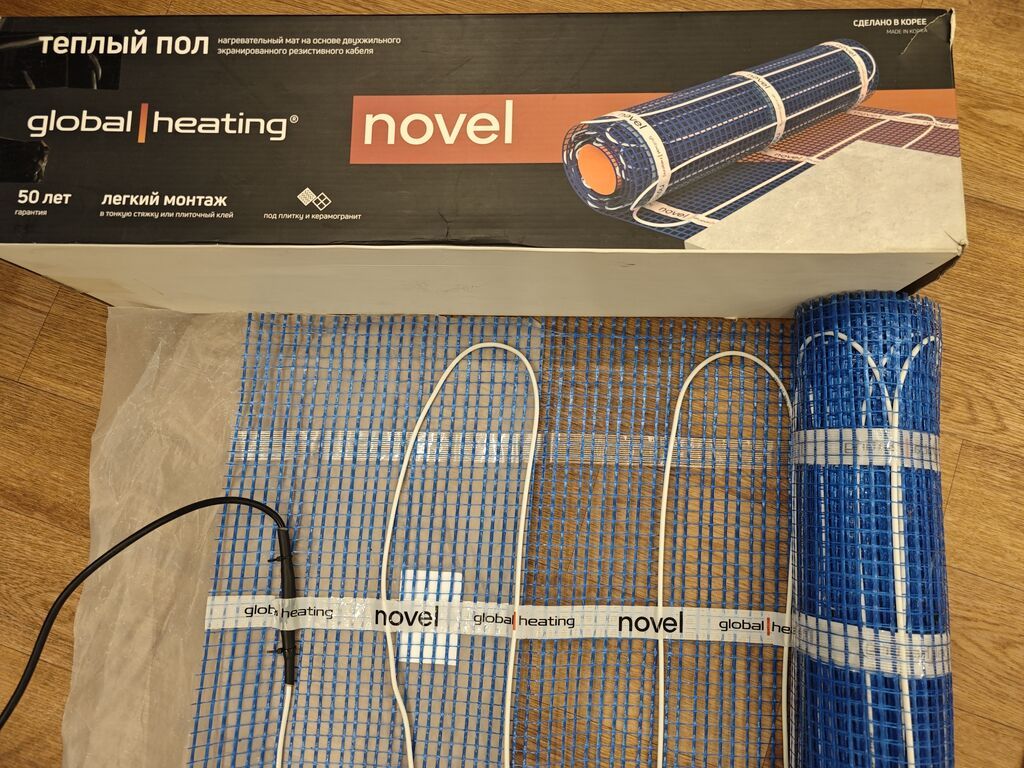 Тёплый пол Novel Global Heating — нагревательный мат на основе: фото 4