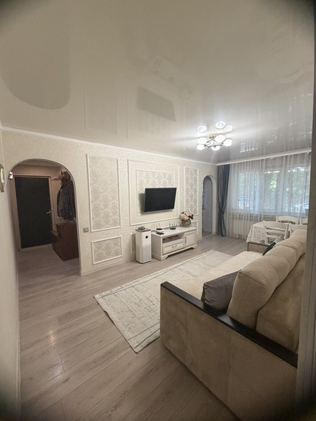 3 комнаты, 58 м², Кудайберген авторынок 1 этаж, Косметический ремонт: фото 2