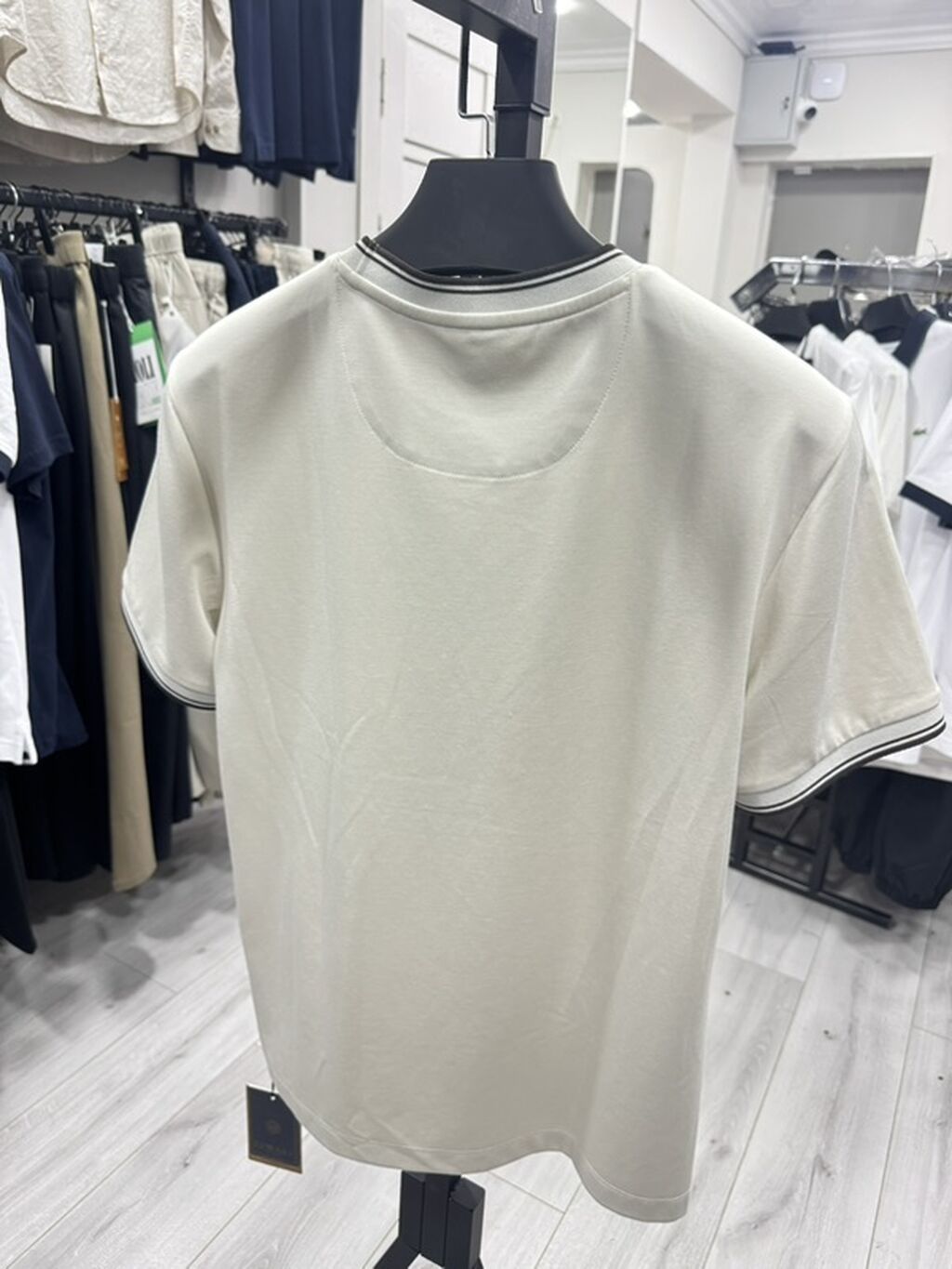 Мужская футболка, S, XL, 2XL, Новый, цвет - Бежевый, Самовывоз: фото 3