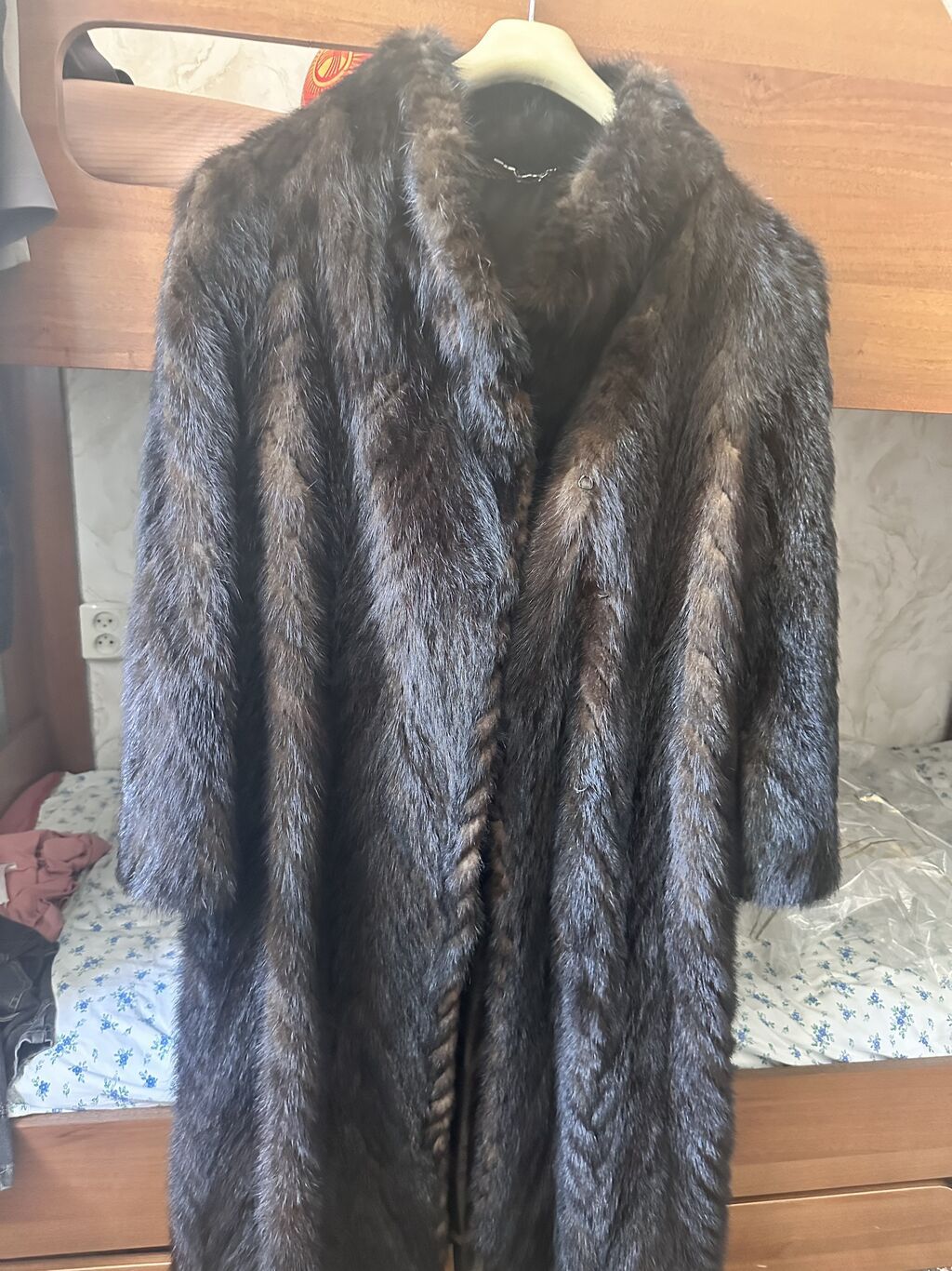 Шуба, Норка, Длинная модель, XL, 2XL: фото 3