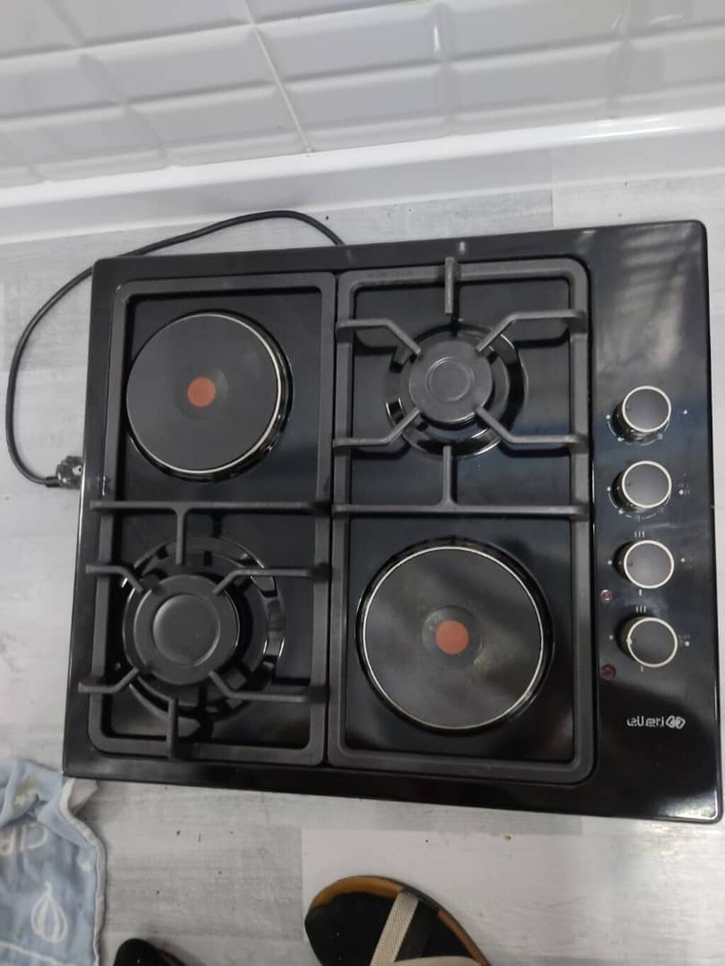 Комбинированная электро-газовая 2+2 варочная плита Elleti | 9000 KGS ...