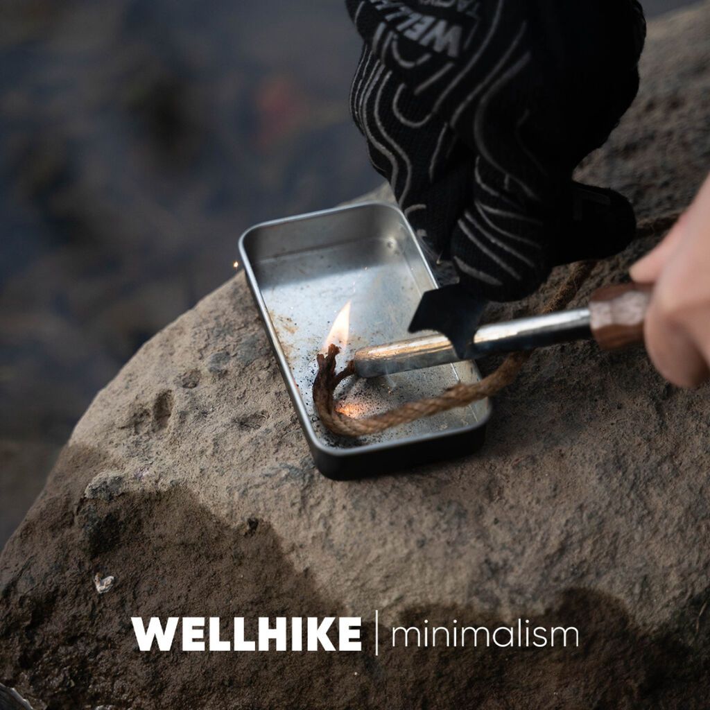 Огниво WellHike Bushcraft с металлическим скребком и верёвочным: фото 3