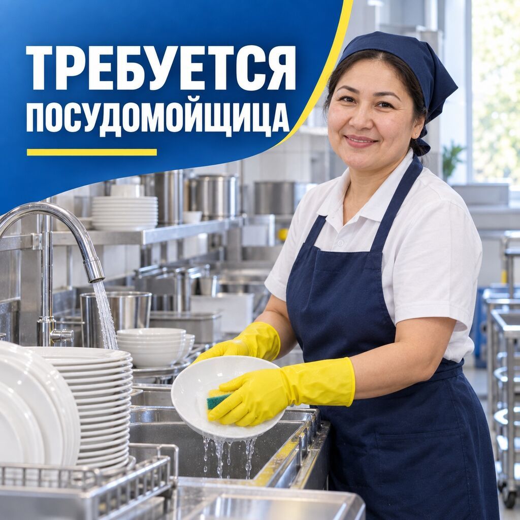 Требуется посудомойщица в частную школу