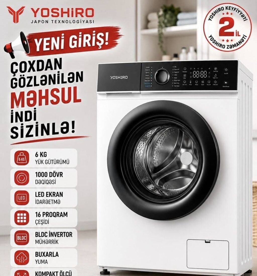 YOSHIRO paltaryuyan maşın – Yaponiya texnologiyası - Yük tutumu: 6 kq