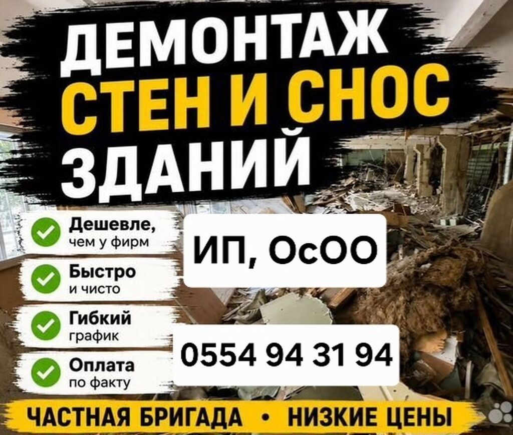 Демонтаж и снос зданий, разбор кровли и стен - Профессиональный: фото 4