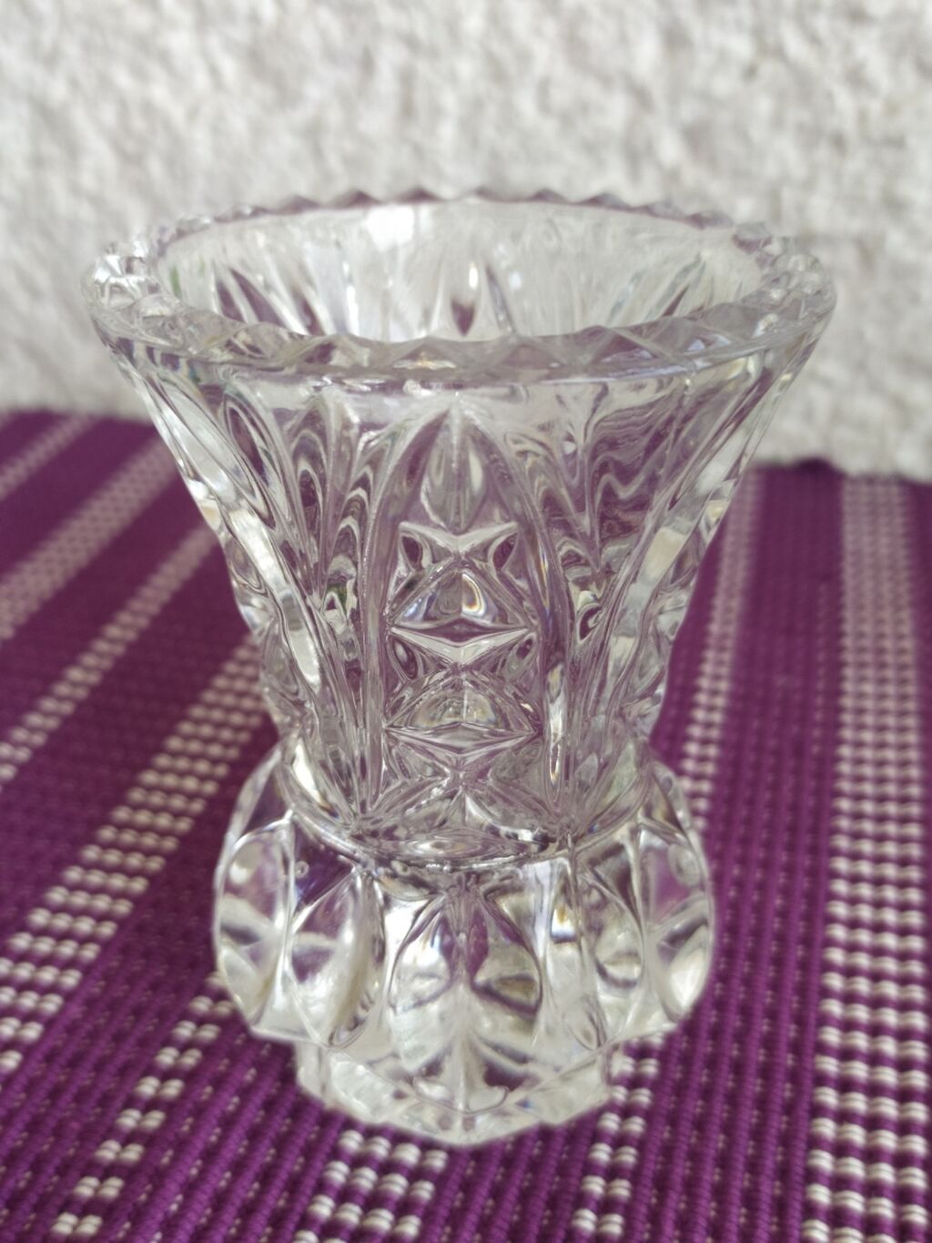 Vaze i saksije: "Kristal" Zaječar Stara Vaznica 70s - Visina 10 cm ⭕ Stanje: Odlično