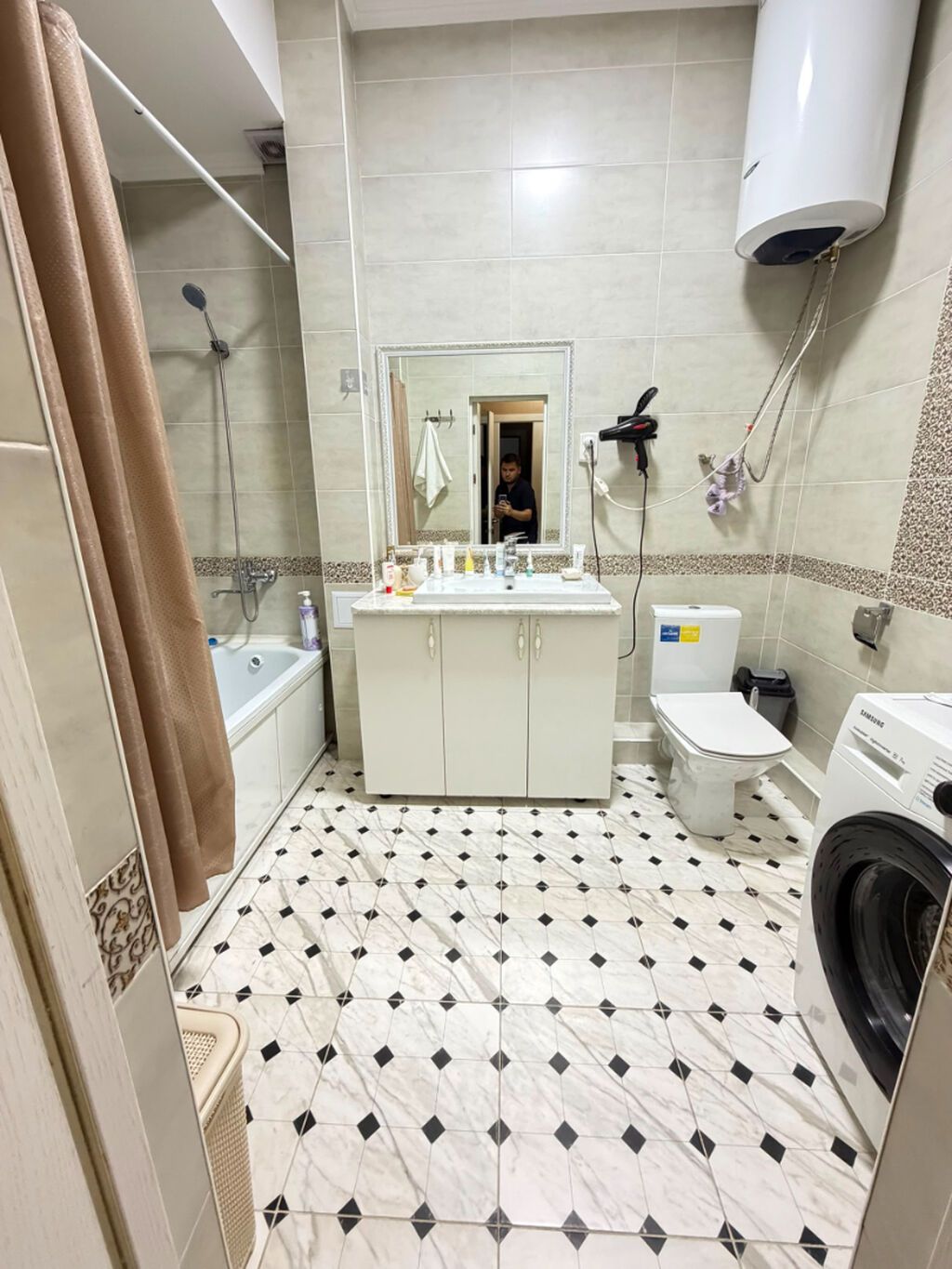 3 комнаты, 118 м², Асанбай мкр Элитка, 8 этаж, Свежий ремонт: фото 2
