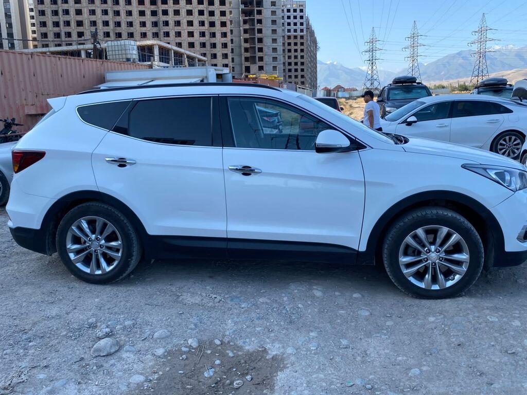 Hyundai Santa Fe 2016, дизель, автомат, белый: фото 3