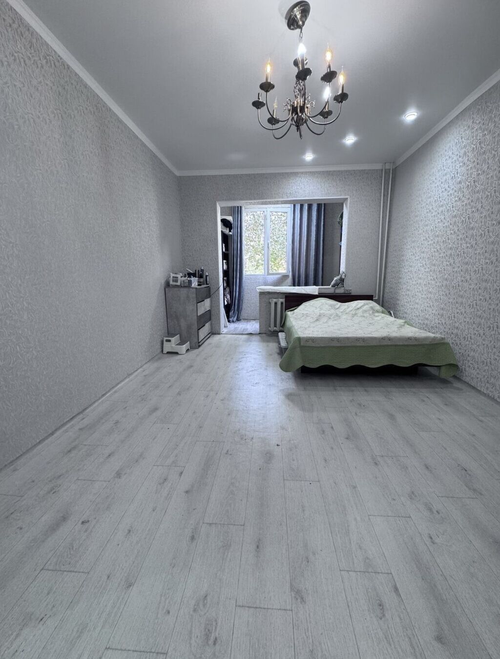1 комната, 35 м², Аламедин-1 мкр 105 серия, 2 этаж, Косметический ремонт: фото 2